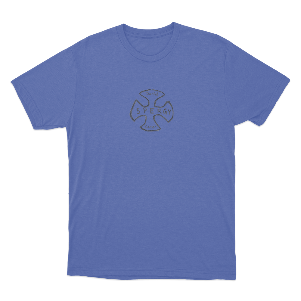 Cross Thermal Unisex T Shirt Blue Cross Thermal Unisex T Shirt Blue