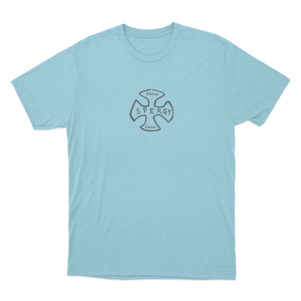 Cross Thermal Unisex T Shirt Sky Blue Cross Thermal Unisex T Shirt Sky Blue