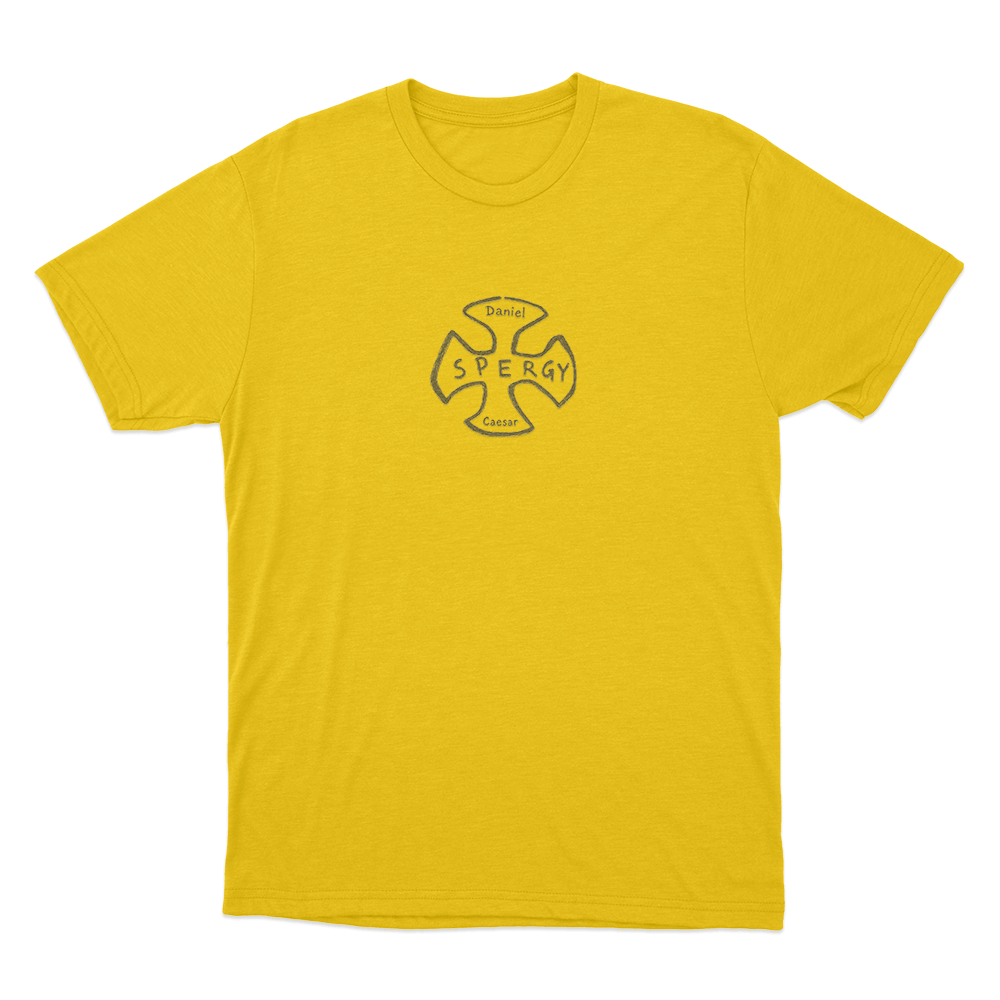 Cross Thermal Unisex T Shirt Yellow Cross Thermal Unisex T Shirt Yellow