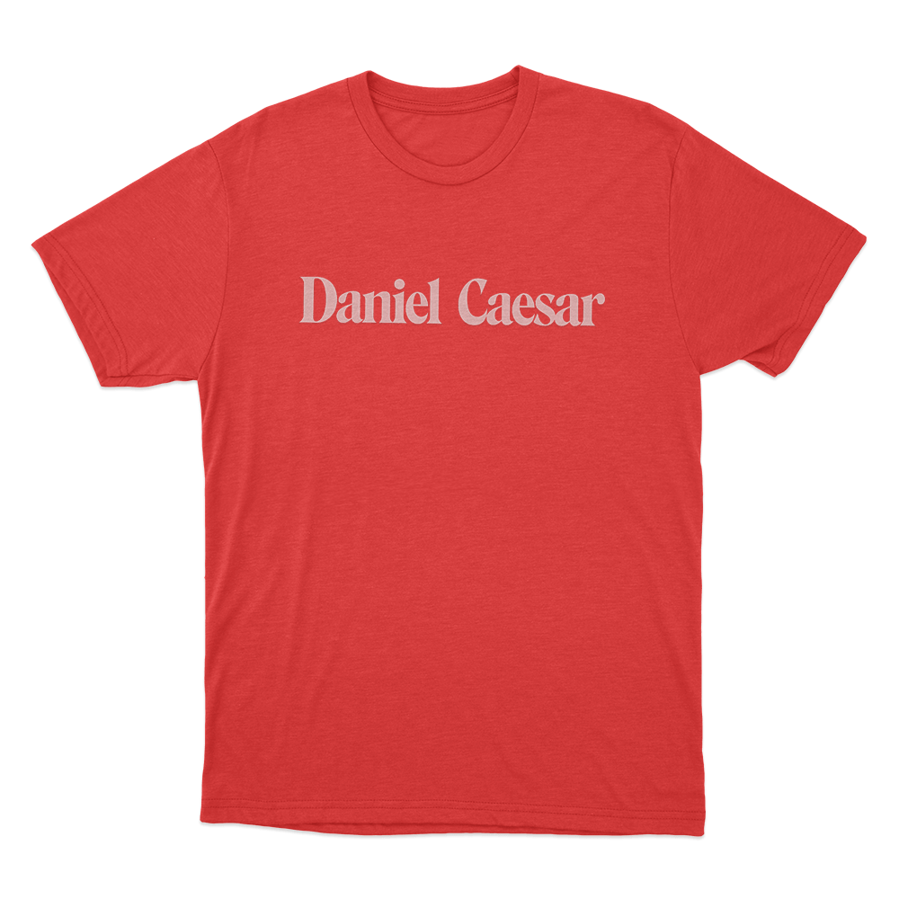 Daniel Caesar Logo Unisex T Shirt Red Daniel Caesar Logo Unisex T Shirt Red