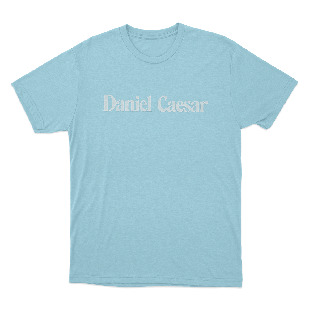 Daniel Caesar Logo Unisex T Shirt Sky Blue Daniel Caesar Logo Unisex T Shirt Sky Blue