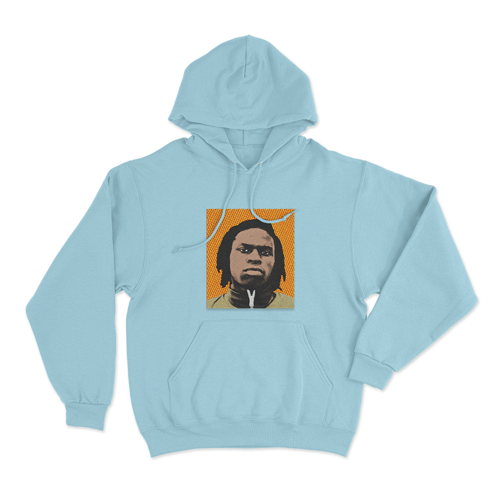 Daniel Caesar Vintage Portrait Unisex Hoodie Sky Blue Daniel Caesar Vintage Portrait Unisex Hoodie Sky Blue
