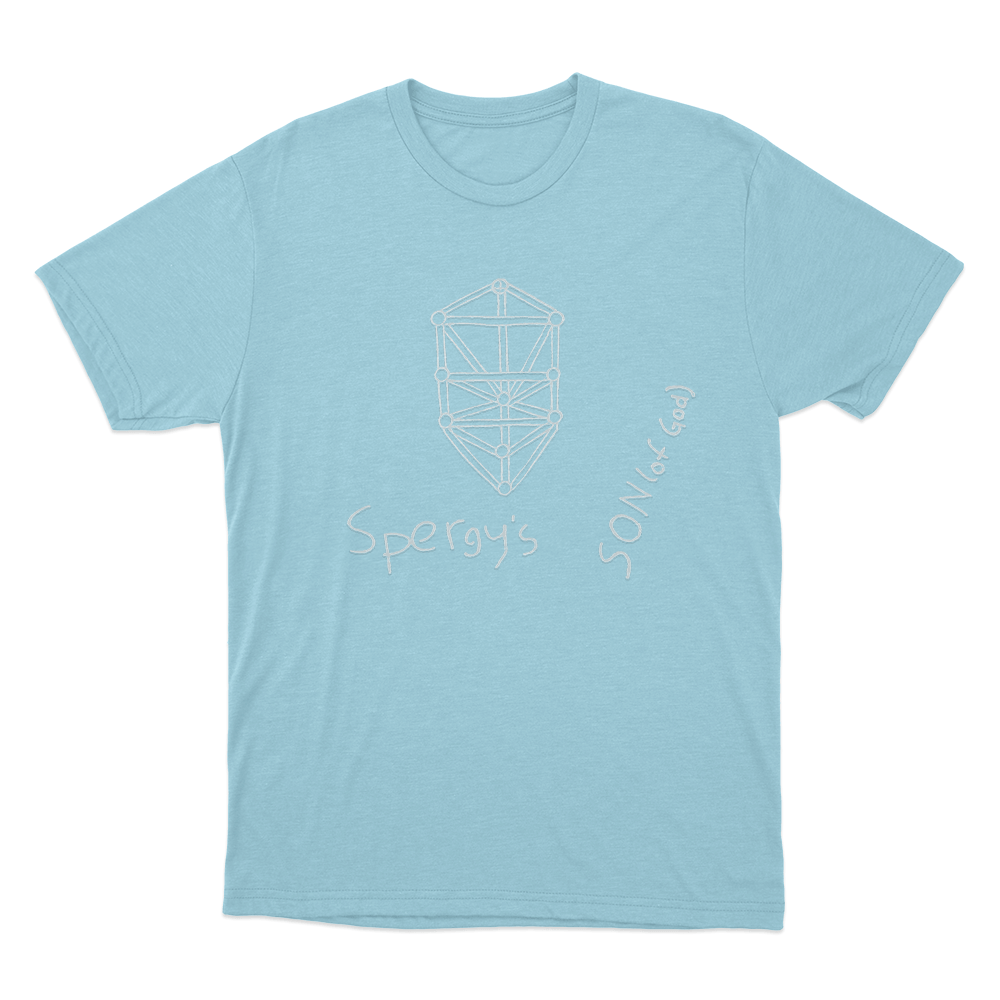Spergy's Son (Of God) Unisex T Shirt Sky Blue Spergys Son Of God Unisex T Shirt Sky Blue