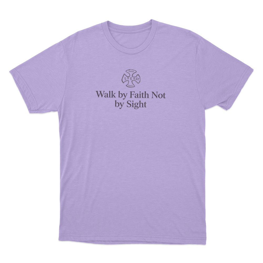 Walk By Faith Not By Sight Unisex T Shirt Purple Walk By Faith Not By Sight Unisex T Shirt Purple